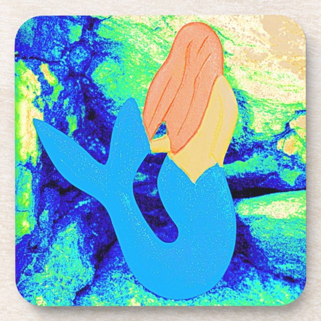 Porta-copo desenho de sereia (Frente)