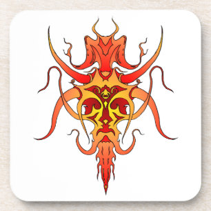 Porta-copo Desenho de Tatuagem Tribal de Demônio