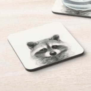 Porta-copo Desenho do Lápis de Raccoon