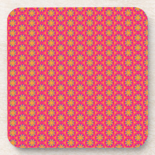 Porta-copo Desenho Floral Geométrico Ousado