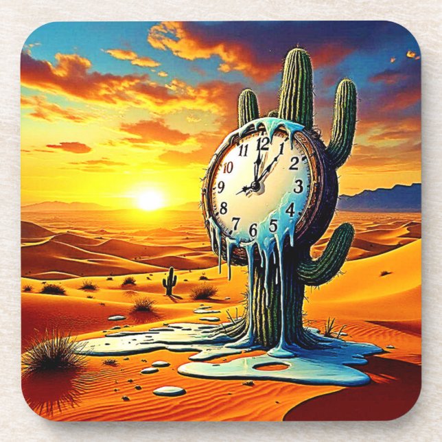Porta-copo Desert Clock Dreamscape (Frente)
