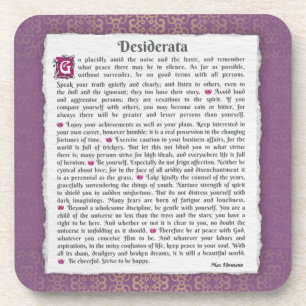 Porta-copo Desiderata - Coisas desejadas