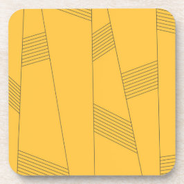 Porta-copo Design abstrato simples, amarelo, moderno