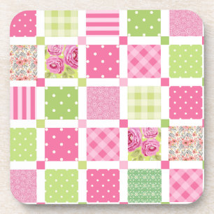 Porta-copo Design com bolinhas floral
