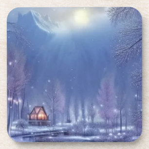 Porta-copo Design da Wonderland de inverno
