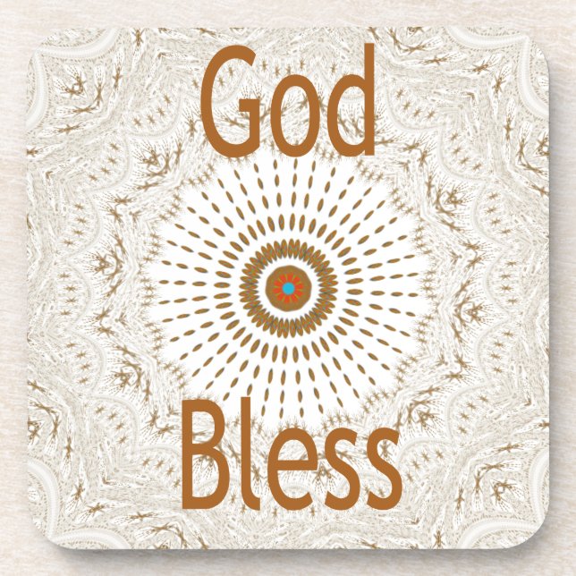 Porta-copo Design de arte tradicional africana (Frente)