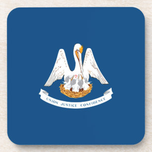 Porta-copo Design de Bandeira do Estado de Louisiana