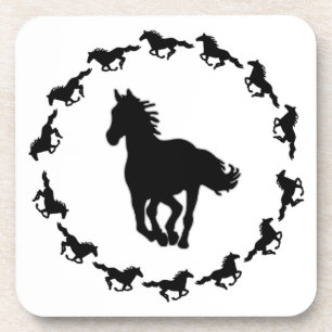 Porta-copo Design de cavalo Silhouette