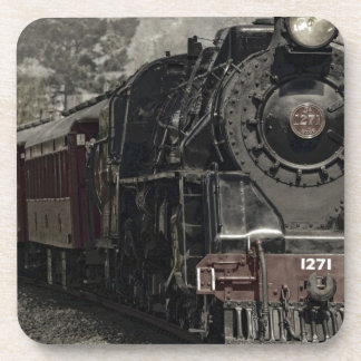 Porta-copo design de decoração de trem vintage