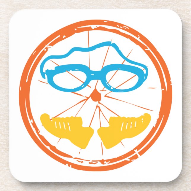 Porta-copo Design de diversão Triathlon (Frente)