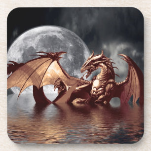 Porta-copo Design de Dragon & Moon Fantasy