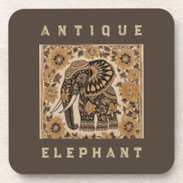 Porta-copo Design de estilo vintage de elefante batik, Elefan