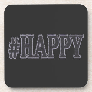 Porta-copo Design de Expressão Fixe "#FELIZ". Comprar Agora 