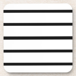 Porta-copo Design de Listras Brancas e Pretas