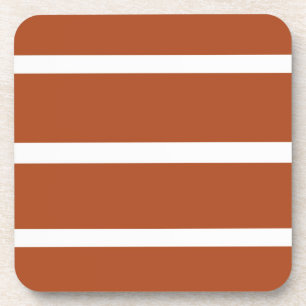 Porta-copo Design de Listras Marrom Chocolate