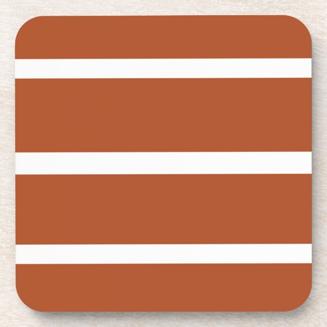 Porta-copo Design de Listras Marrom Chocolate (Frente)