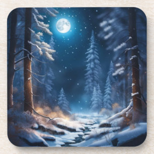 Porta-copo Design de neve de inverno