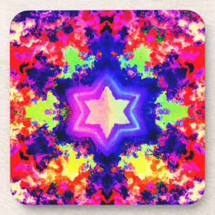 Porta-copo Design de Padrão Colorido Moderno