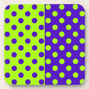 Porta-copo Design de padrão de Bolinhas verde azul