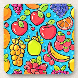 Porta-copo Design de padrão frutuoso