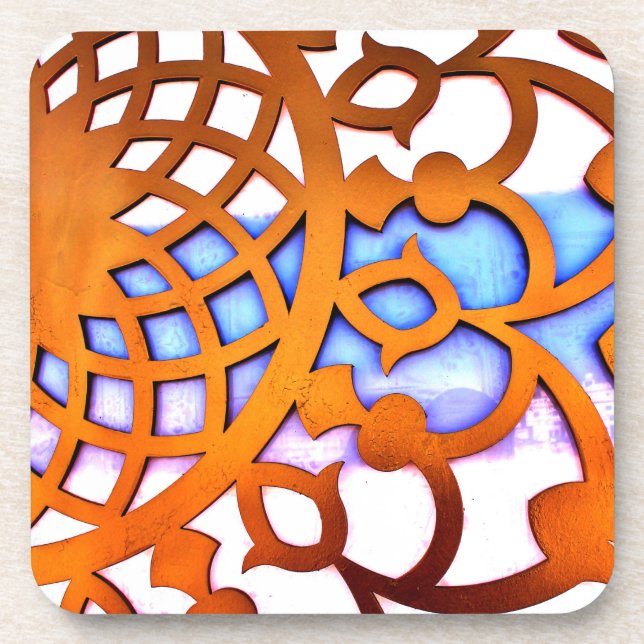 Porta-copo Design de Portão Árabe (Frente)