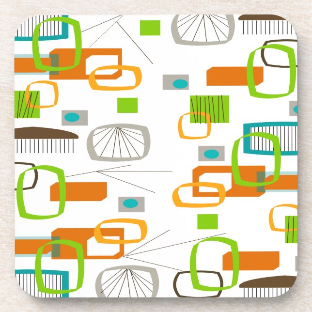 Porta-copo Design de século 21 inspirado na era atômica (Frente)