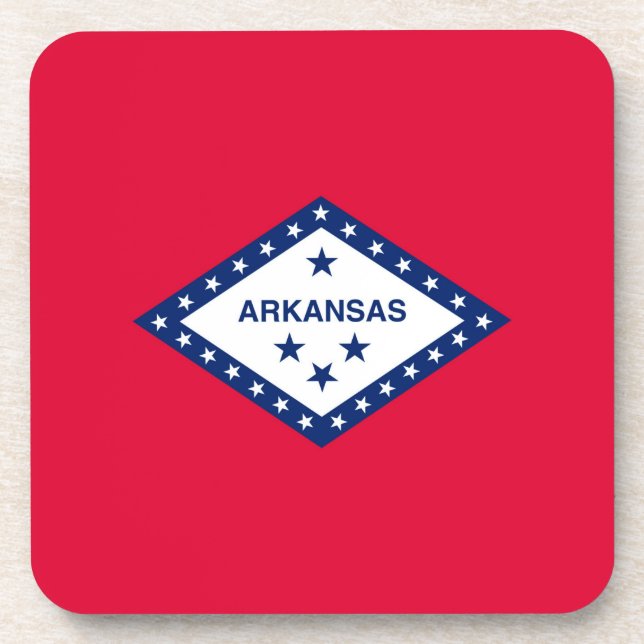 Porta-copo Design de Sinalizador do Estado do Arkansas (Frente)