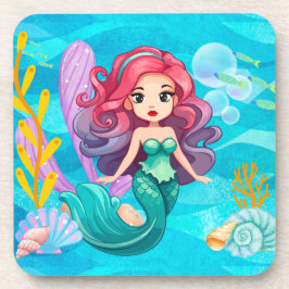 Porta-copo design de sirene mística