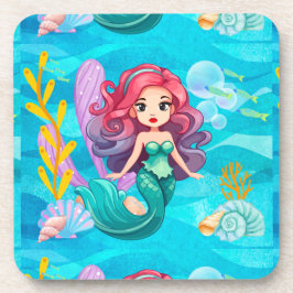 Porta-copo Design de sirene mística