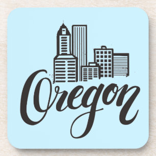 Porta-copo Design de Tipografia do Oregon