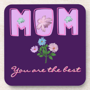 Porta-copo Design de tipografia personalizada para mães, 