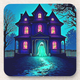 Porta-copo Design do Halloween Ghost House