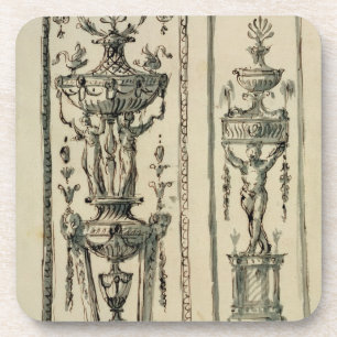 Porta-copo Design esboçado para os painéis ornamentado