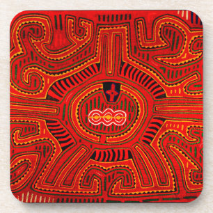 Porta-copo Design Mola feito por índios San Blas