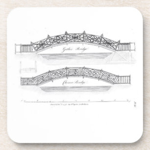 Porta-copo Design para pontes do jardim, publicado 1773