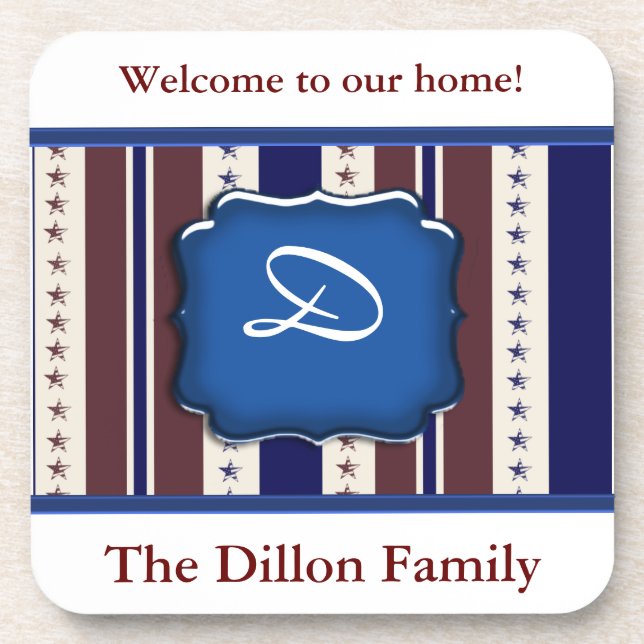 Porta-copo Design Patriótico Personalizado (Frente)
