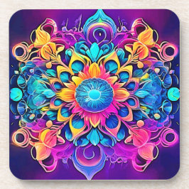 Porta-copo Design Psychedelic Mandala