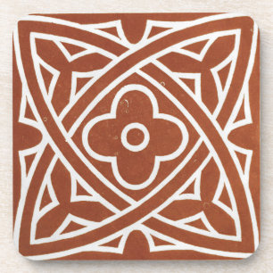 Porta-copo Design Vermelho Vintage - Arte Celta Irlandesa