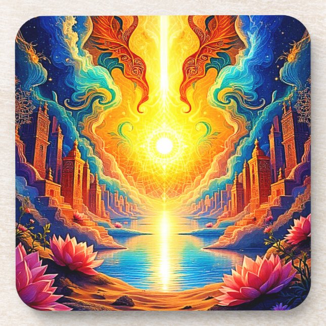 Porta-copo Despertar Divino Light City (Frente)