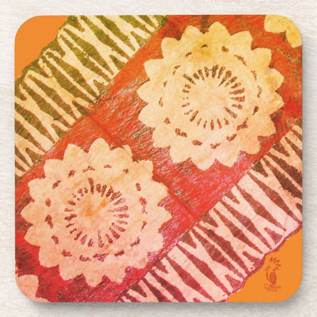 Porta-copo Dessous de verre en plastique dur. TAPA Orange (Frente)