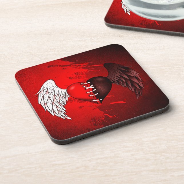 Porta-copo Dessous-de-verre Mi-ange mi-démon (Left Side)