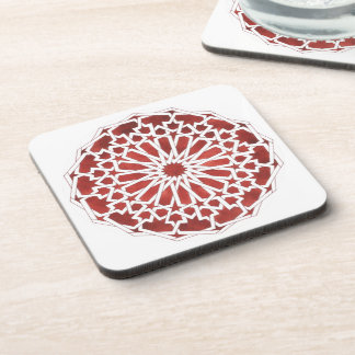 Porta-copo Dessous de verre Mosaïque marocaine rouge ALCAZAR