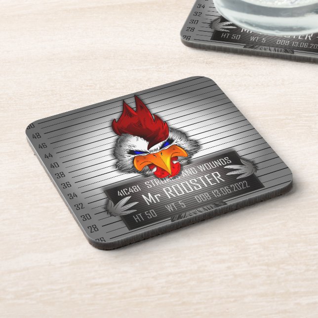 Porta-copo Dessous-de-verre Sr. Rooster (Left Side)