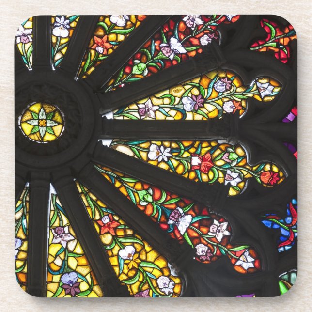 Porta-copo Detalhe de vitral 2 (Frente)