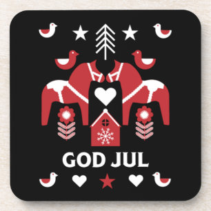 Porta-copo Deus Jul Swedish Folk Art