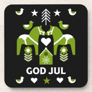 Porta-copo Deus Jul Swedish Folk Art