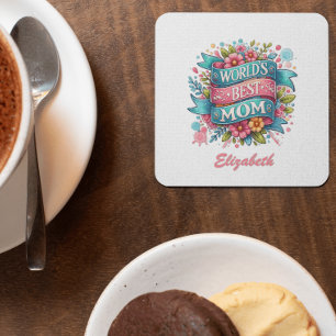 Porta-copo Dia das Mães Amantes da Natureza Floral Personaliz