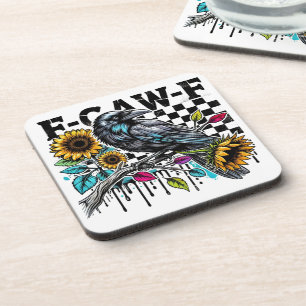 Porta-copo Dia de as Bruxas engraçado Crow Raven F-CAW-F