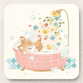 Porta-copo Dia de Gato - Banheira de Flor Primavera