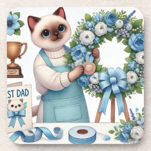 Porta-copo Dia de os pais de gatinhos de gato deseja Pais de